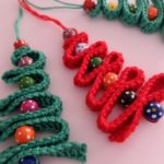 Sapins réalisés en tricot