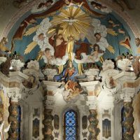 Fond de chœur baroque église Peillonnex