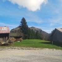 Vue des alpages de Mégevette